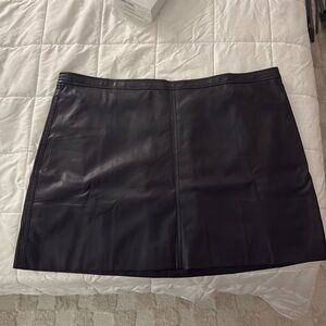 NWOT J. Crew Faux Leather Skirt